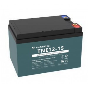 Батерия 12V 15Ah за електрически триколки (тяговa)