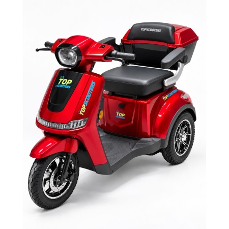 Червена Електрическа триколка Luxor S3 със задно задвижване - 60V 1000W