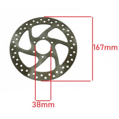 Спирачен диск за Citycoco скутер 167mm с 6 дупки